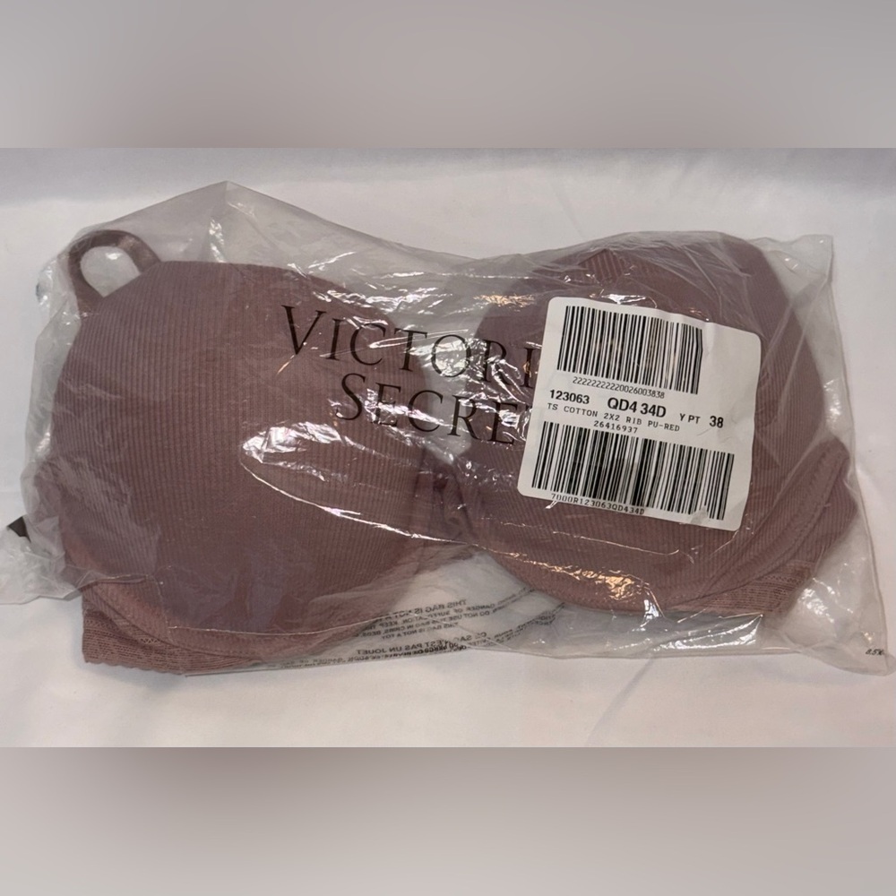 Victoria's Secret Cotton Ribbed Push-Up Bra